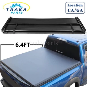 6.4Ft Quad Fold Tonneau Bed Cover For 2002-2024 Dodge Ram 1500 2500 3500 - Picture 1 of 7