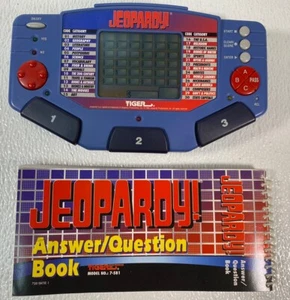 1995 Tiger Electronics Talking Jeopardy Handheld Game Cartridge Answer Booklet - Picture 1 of 11