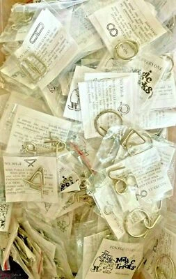 Lot Of Six Vintage Metal Puzzles Magic Trick Randomly Picked Assorted #281 - Image 1 of 3