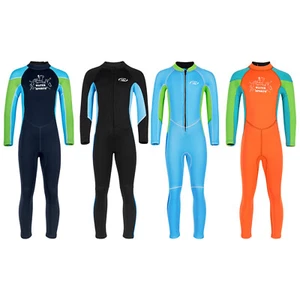 Kids Boy's Swimsuit Full Body Leotard Surfing Diving Bathing Jumpsuit Swimwear - Picture 1 of 29