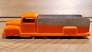 Tootsietoy 1953 6" 1947 International K5 Rungenwagen geschlossene Seite orange Druckguss - Bild 1 von 9