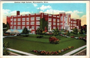 Minneapolis MN-Minnesota, Central High School Vintage Souvenir Postkarte - Bild 1 von 2