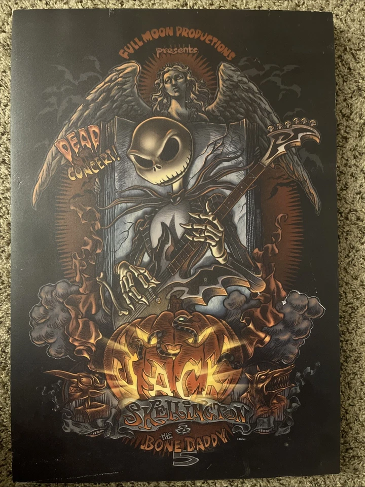 Pesadilla antes de Navidad Jack Skellington & The Bone Daddy 5 impresión artística en lienzo Foto 1 de 4