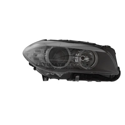 Headlight BMW 5 Series F10 2010-2013 Halogen Black Inner Headlamp Drivers Side - Image 1 of 4
