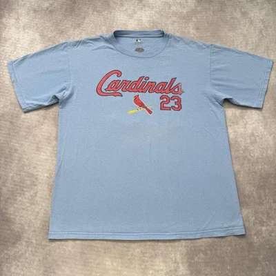Vintage St. Louis Cardinals David Freese Shirt Mens L Blue MLB Baseball Tee - Image 1 of 4