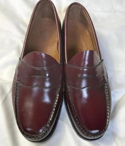 Mocasines Bass Weejuns Original Penny Wilton Main EE. UU. Rojo Cereza talla 9 - Imagen 1 de 11