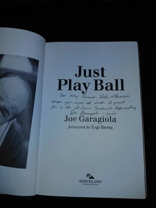 Yankees Autographed Signed Hof Joe Garagiola Book Yogi Berra - Picture 1 of 3
