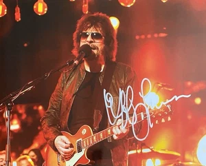 FOTO 8x10 firmada autografiada por Jeff Lynne Electric Light Orchestra - Imagen 1 de 1