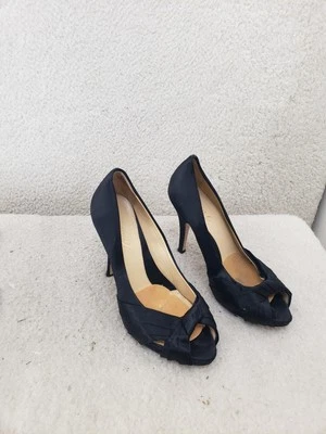 Boutique 9 Women Pump 7M Peep Toe High Heel Satin Formal Dress Shoes - Image 1 of 4