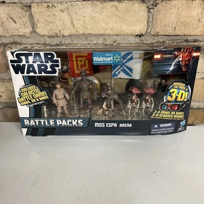 星球大战 Mos Espa Arena 3.75 英寸战斗包沃尔玛独家孩之宝 3D — 第 1/4 张图片