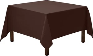 Gee Di Moda Square Tablecloth - 52 x 52 Inch 52" x (Square), Chocolate - Picture 1 of 5