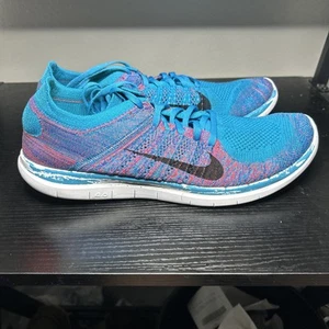 Nike Free 4.0 Flyknit Para hombres Talla 13 Zapatos para Correr Azul Laguna Carmesí - Imagen 1 de 13