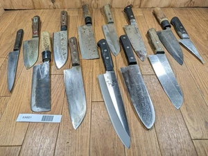 Damaged Lot of Japanese Chef's Kitchen Knives Broken from Japan XA601 - Picture 1 of 20