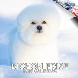 BICHON FRISE Wandkalender 2026 Tier HUND HAUSTIER Liebhaber Geschenk - Bild 1 von 2