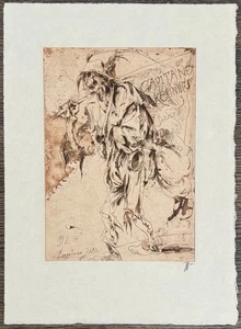 Horst Janssen, Langenhorner Jubilate II, Radierung, 1988, handsigniert - Bild 1 von 4