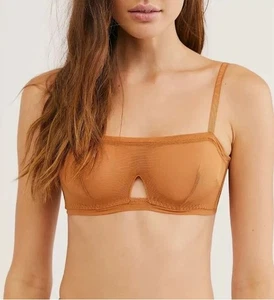 Sujetador Free People WE ARE HAH con aros en azúcar morena - talla 30-38D - Imagen 1 de 4