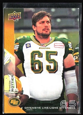 2014 Upper Deck CFL #26 Simeon Rottier - Image 1 of 2