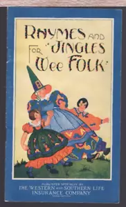 "Rhymes & Jingles For Wee Folk", Art Deco Booklet *** Western Southern Life Ins - Bild 1 von 7