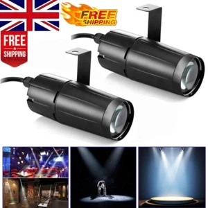 10W LED Mini White Pinspot Light Beam Spotlight Disco Party DJ Show Stage Lights - Picture 1 of 7