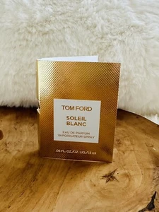 New Tom Ford Soleil Blanc Eau de Parfum Travel Spray 1.5ml / 0.05oz Vial Card - Picture 1 of 3