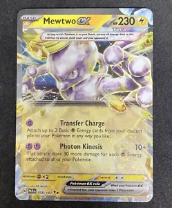 Pokemon Mewtwo EX Holo 58/182 - Paradox Rift NM - Double Rare Pokemon Card - Picture 1 of 3