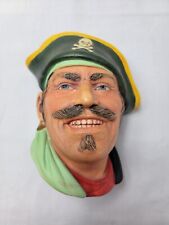 Captain Kidd Legend Products Chalkware Head Mask Signed F Wright England 1985