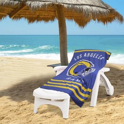 Toalla de playa Northwest NFL Los Angeles Rams "Stripes", 30" x 60" Foto 1 de 4