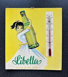 Altes Libella Limonade Thermometer Werbethermometer kein Emaileschild aber schön - Bild 1 von 6