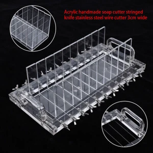 Soap Loaf Cutter, Handmade Soap Cutting Tool Wire Slicer Acrylic Stainless Steel - Picture 1 of 11