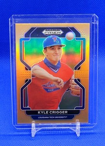 2022 Prizm Draft Picks Baseball Base Neon Orange #PDP202 Kyle Crigger /50