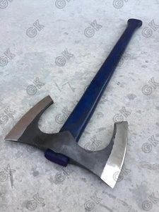 Custom Viking Axe Hand Forged - Carbon steel Battle Throwing Axe Bearded Style X - Picture 1 of 12