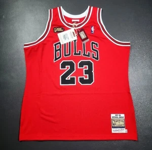 100% Authentic Michael Jordan Mitchell Ness 97-98 Finals Bulls Jersey 52 2XL Men - Picture 1 of 8