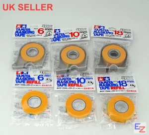 Tamiya Masking Tape 6mm 10mm 18mm w. Dispenser / refills - Choose - Picture 1 of 7