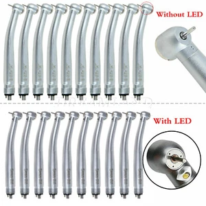 10*USA Dental E-generator LED/Non High Speed Turbine Handpiece Push 4 Hole Burr - Picture 1 of 22