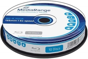 10 Mediarange Blu Ray 6x NON Printable Blank discs BDR BD-R 25GB MR499 HTL - Picture 1 of 2