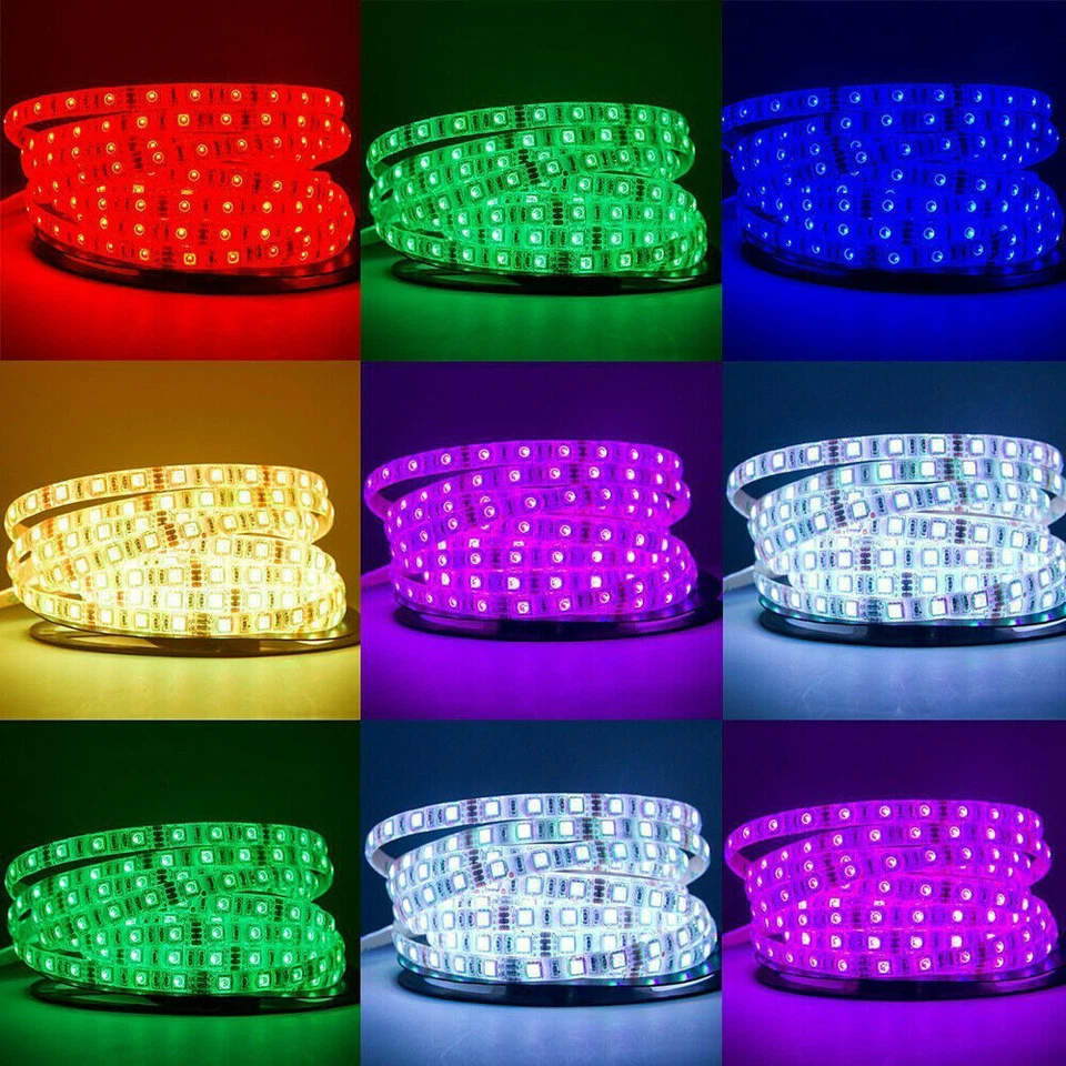 5050 LED Flexible 5M Tape Strip Light For Boat / Truck / Car/ Suv / ATV/UTV 12V - Image 1 of 4