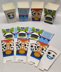 10 scatole regalo Toy Story Popcorn Treat forniture per feste bottino feste compleanno - Foto 1 di 8