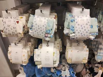 Primark Disney Baby 3 Stck. Musselin Quadrate Tücher superweiche Baumwolle Neugeborene