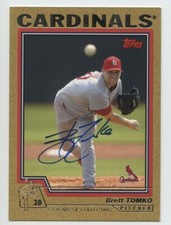 2004 (CARDINALS) Topps Gold #137 Brett Tomko /2004 Auto Signed IP Autograph Card