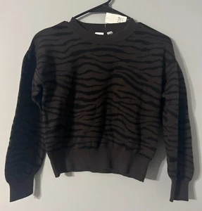 Gap Kids Long Sleeved Tiger Zebra Print Sweater Sizes XS 4/5 - Extra Small - Picture 1 of 2