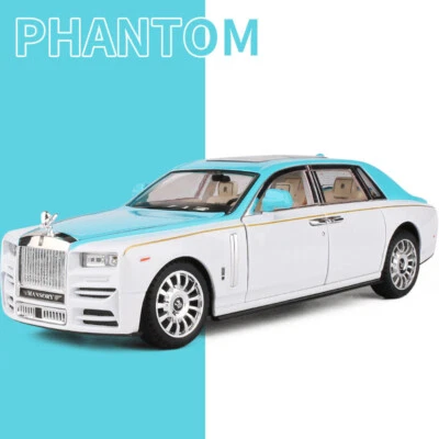 1:22 Rolls Royce Phantom Alloy Car Model Diecast & Toy Vehicles Metal Gift Kids - Image 1 of 4