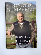 Known and Unknown: A Memoir by Donald Rumsfeld Signed Collectible (COA)