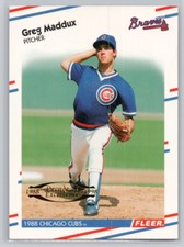 1998 Fleer Tradition #9DE Greg Maddux Decade of Excellence Atlanta Braves