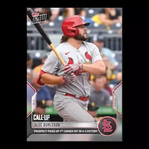 2022 Topps Now #889 Alec Burleson Cardinals (Call Up) (PR-750) - Picture 1 of 2