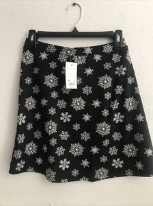 Celebrate Together Snowflake skirt Black Small (TW-1008) - Picture 1 of 6