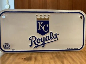 Kansas City Royals MLB Metal Embossed Bicycle Mini License Plate 3" x 6" - Picture 1 of 2