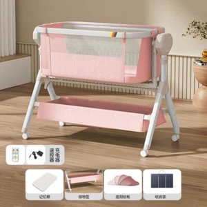 Automatric Rocking Cribs Baby Bassinet Newborn Beside Sleeper Infant Co-Sleeper - Picture 1 of 21