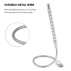 USB LED White Night Light Lamp Bulb For Tablet Laptop Desktop Computer Readin ND - Afbeelding 1 van 12