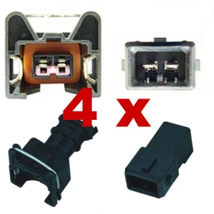 Connettore iniettore - BOSCH EV1 (4 x Set) injection iniezione auto tuning kfz - Imagen 1 de 1