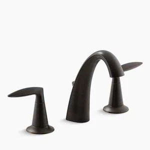 Alteo 8 pollici Rubinetto bagno ad arco medio a 2 maniglie diffuso in bronzo strofinato ad olio - Foto 1 di 1